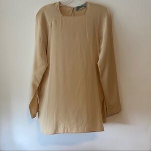 𝅺SPORTSWEAR Tunic Style Blouse Champagne Medium